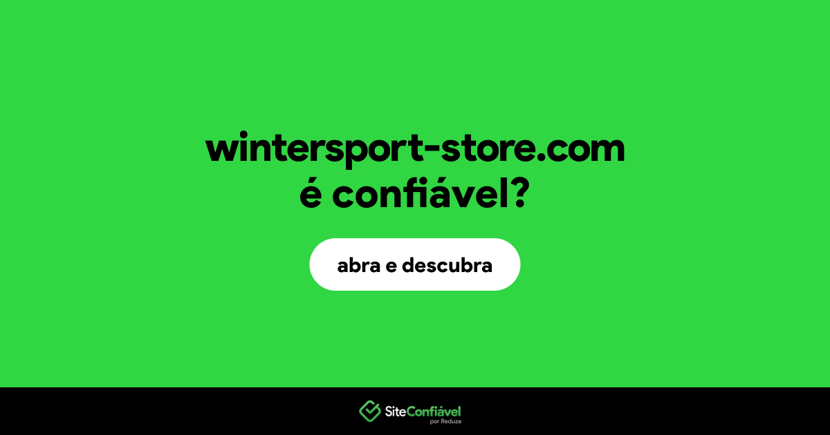 O site wintersport-store.com é confiável?