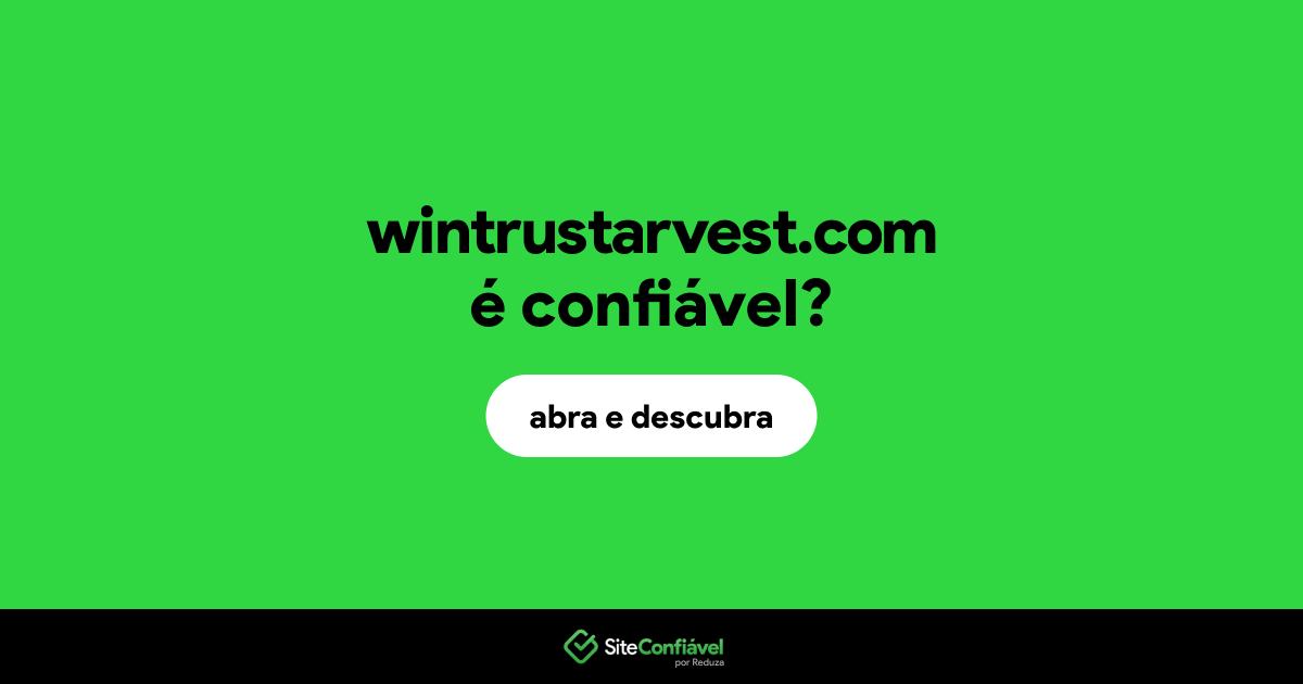 O site wintrustarvest.com é confiável?