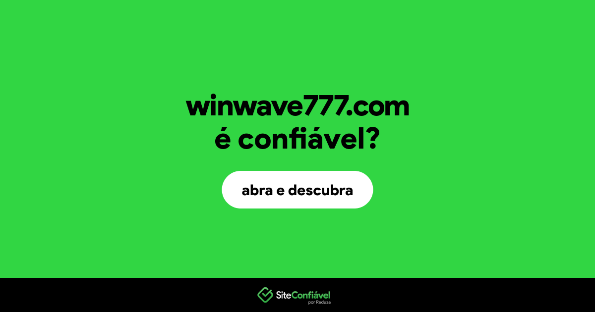 O site winwave777.com é confiável?