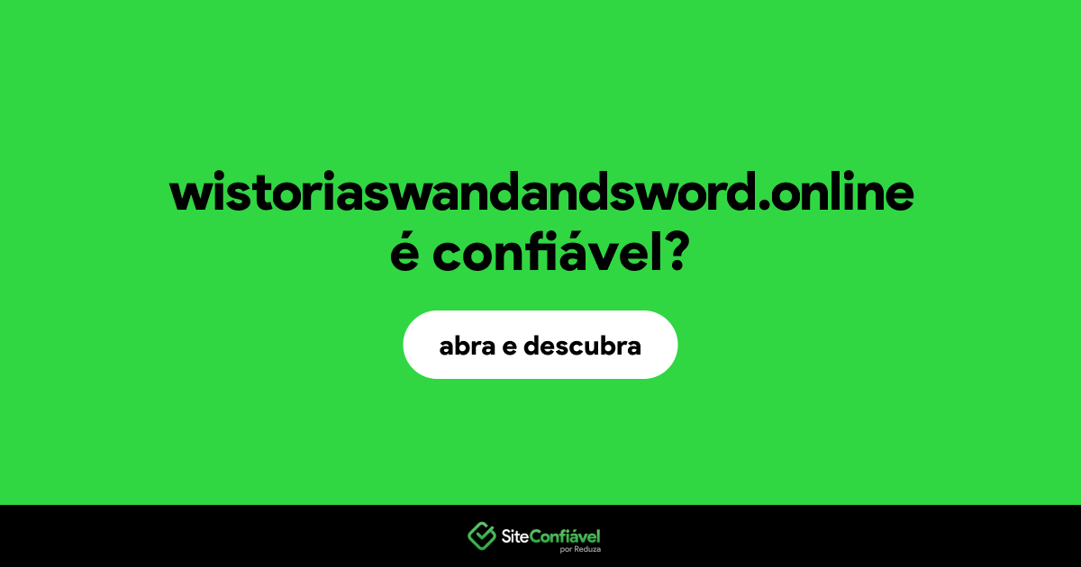 O site wistoriaswandandsword.online é confiável?
