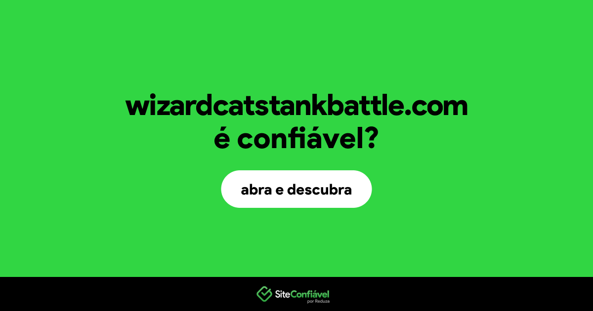 O site wizardcatstankbattle.com é confiável?