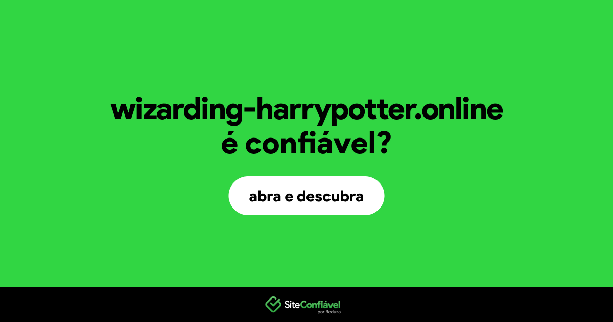 O site wizarding-harrypotter.online é confiável?