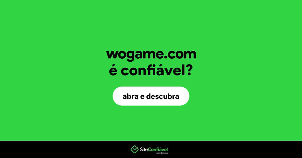 O site wogame.com é confiável?