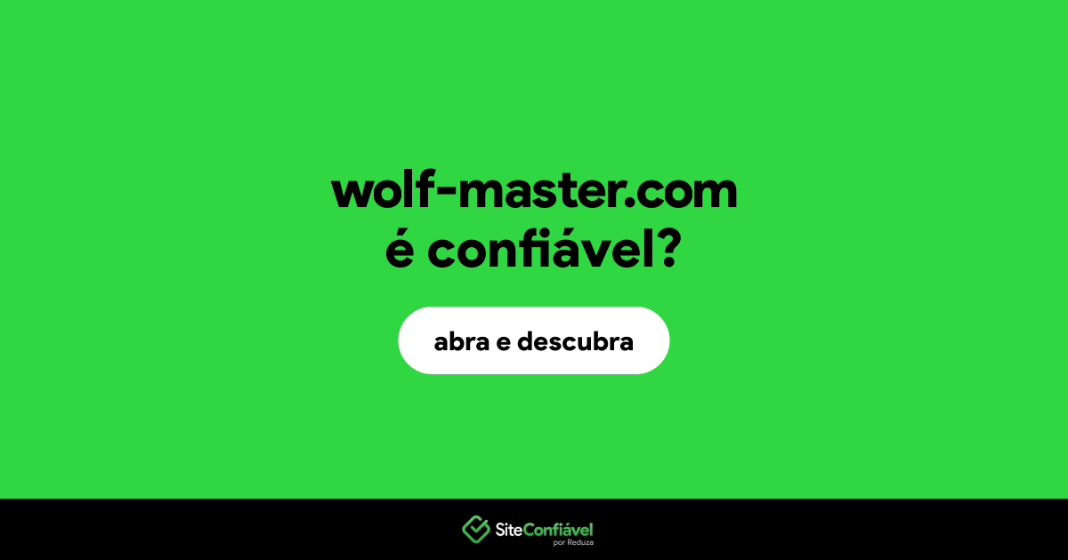 O site wolf-master.com é confiável?