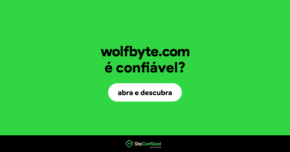 O site wolfbyte.com é confiável?