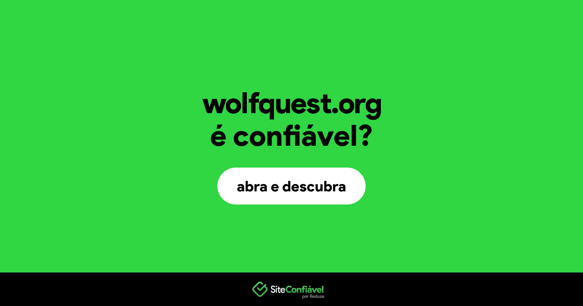 O site wolfquest.org é confiável?