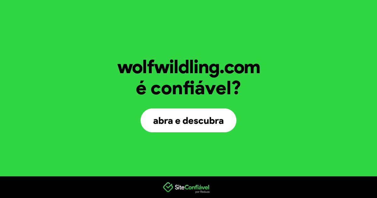 O site wolfwildling.com é confiável?