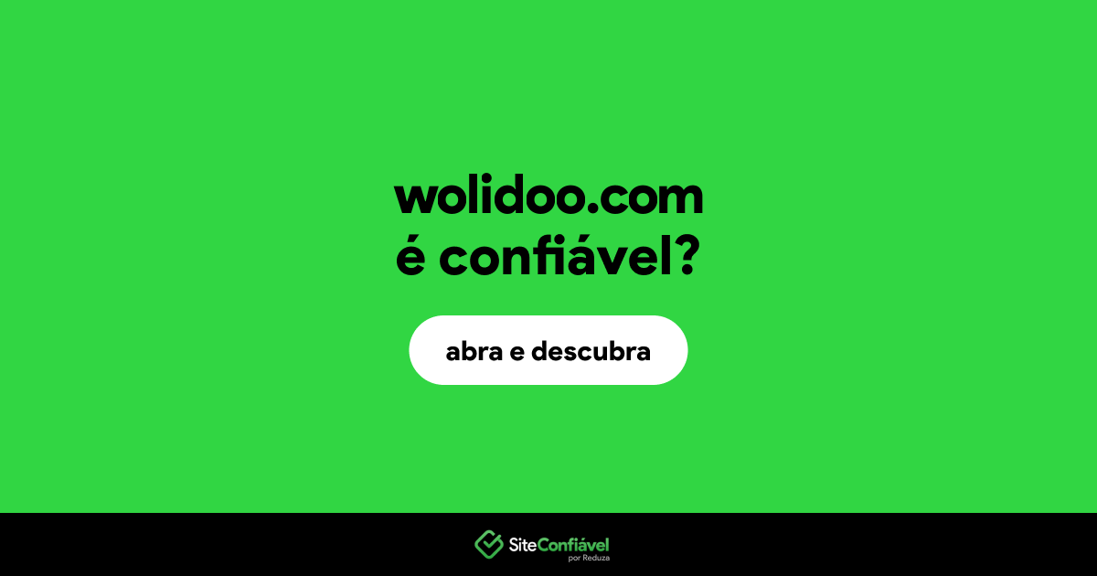O site wolidoo.com é confiável?