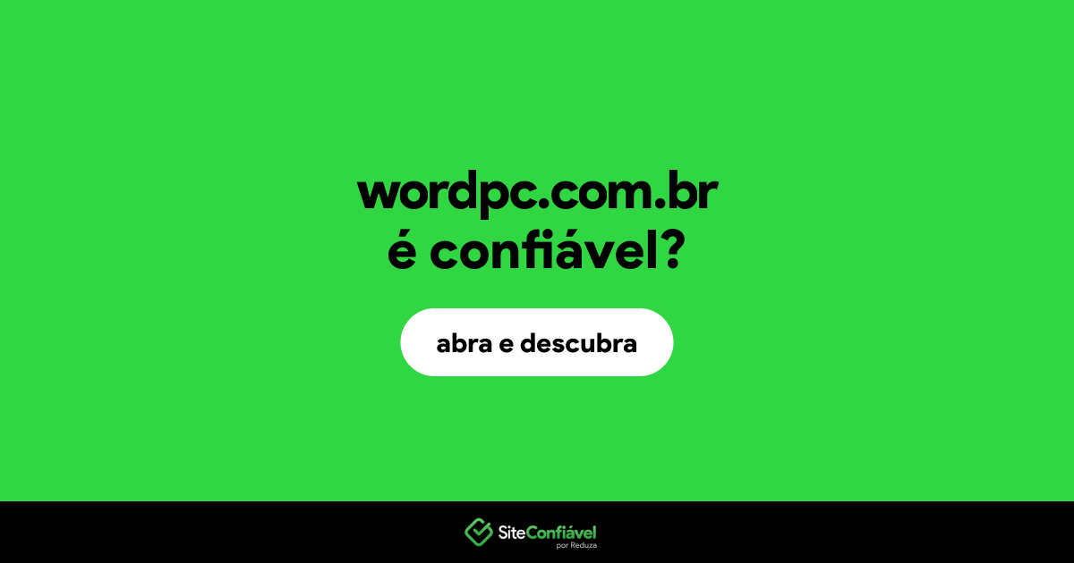 O site wordpc.com.br é confiável?