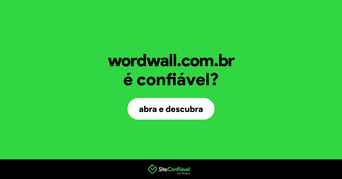 O site wordwall.com.br é confiável?