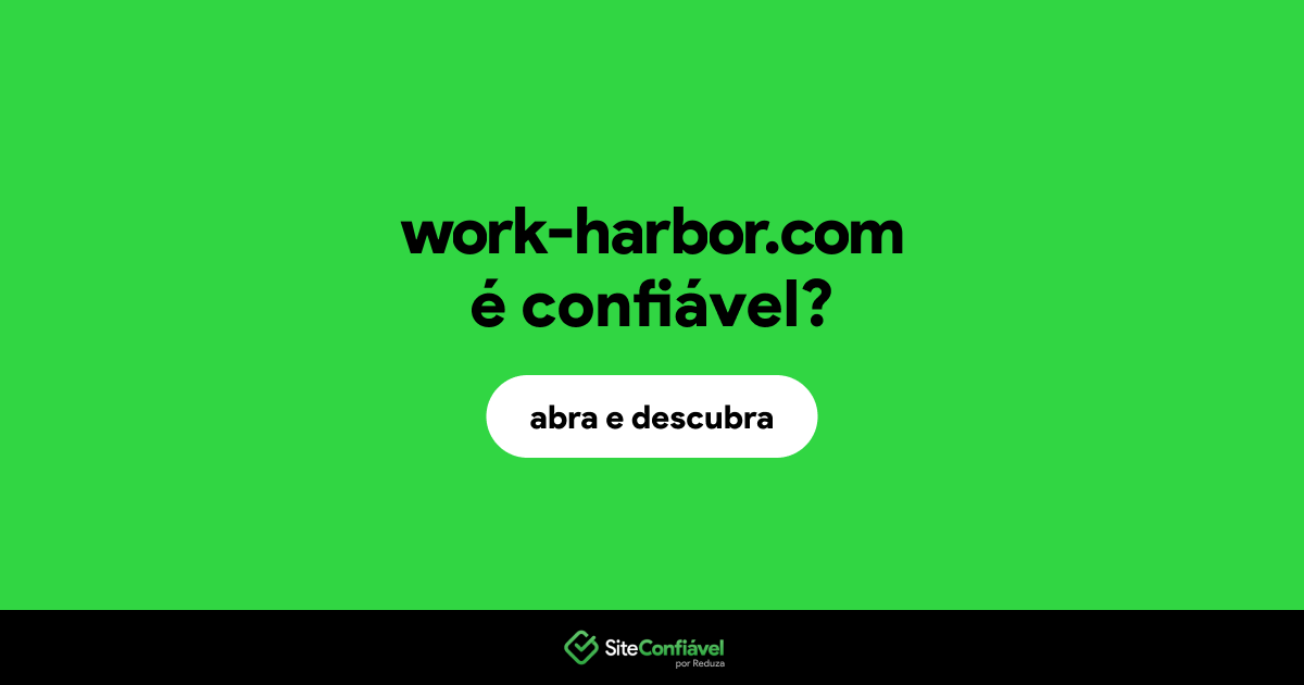 O site work-harbor.com é confiável?