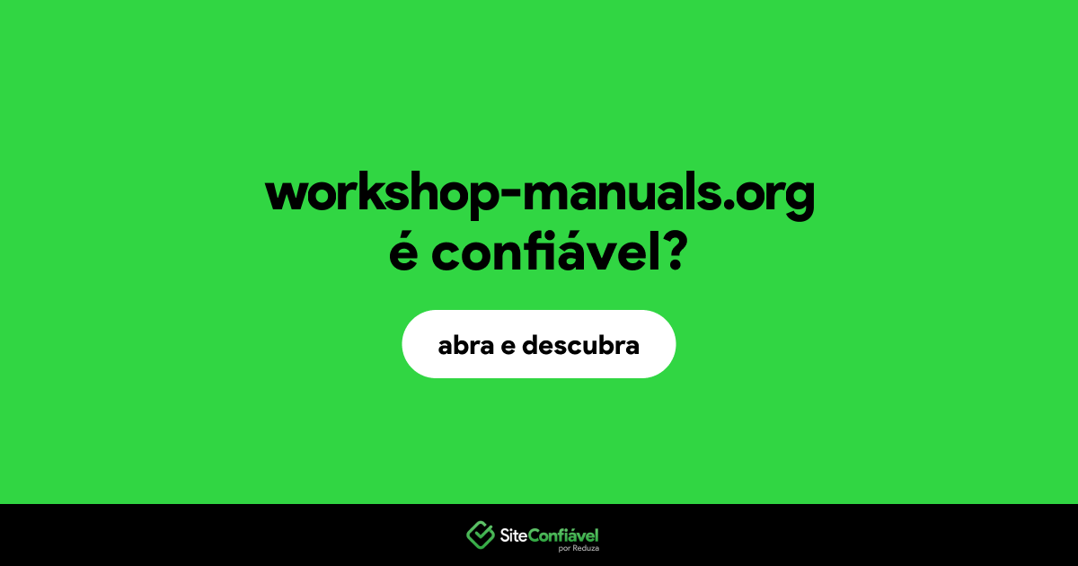 O site workshop-manuals.org é confiável?