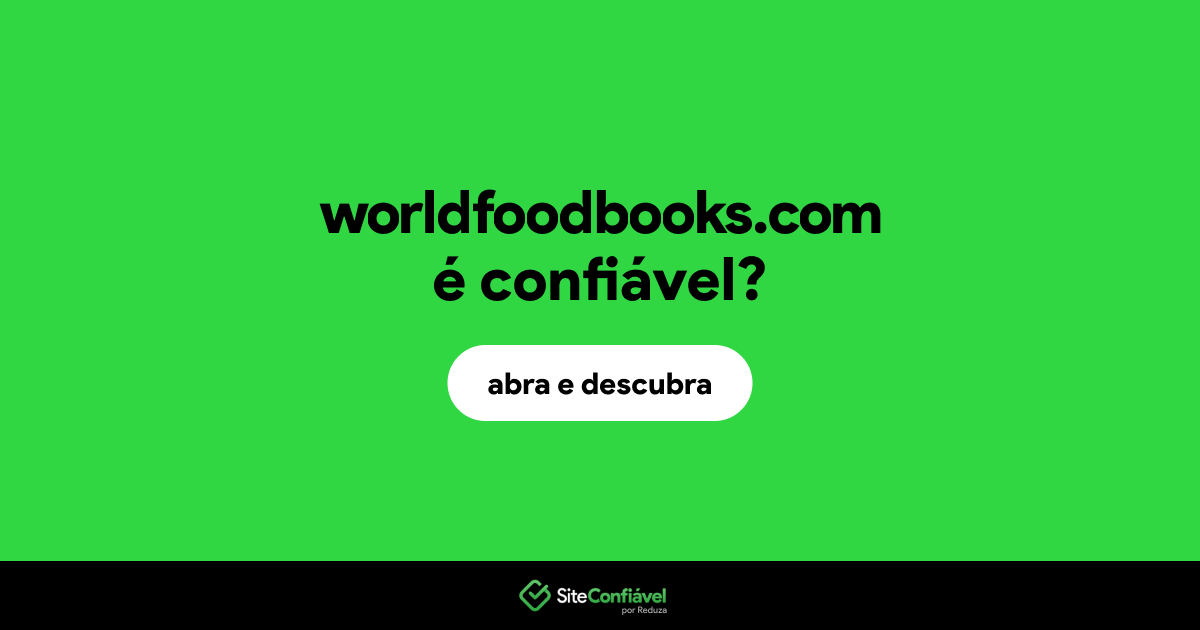 O site worldfoodbooks.com é confiável?