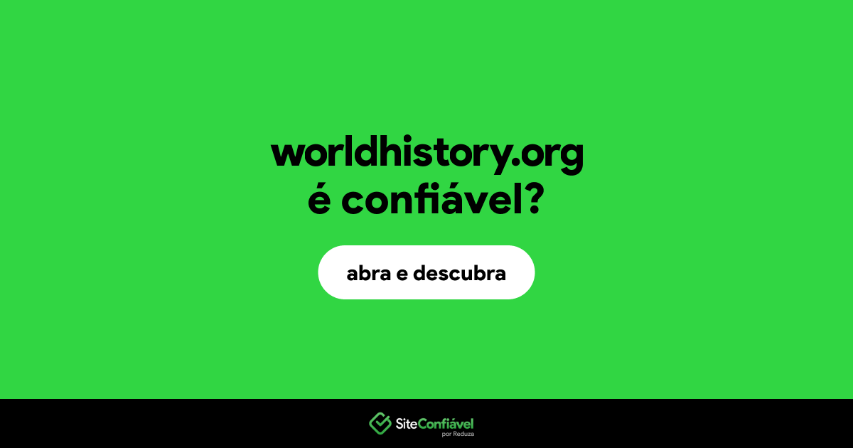 O site worldhistory.org é confiável?