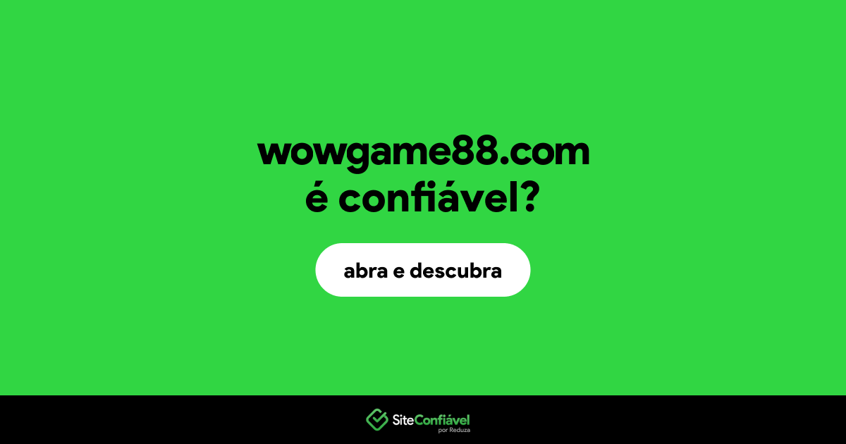 O site wowgame88.com é confiável?