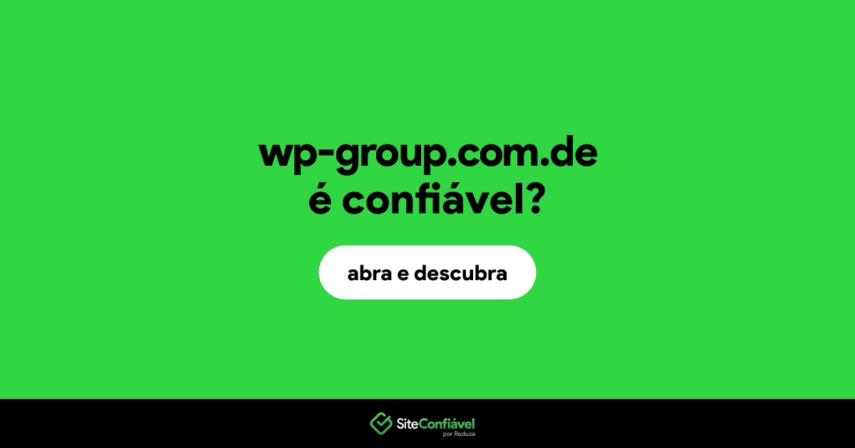O site wp-group.com.de é confiável?