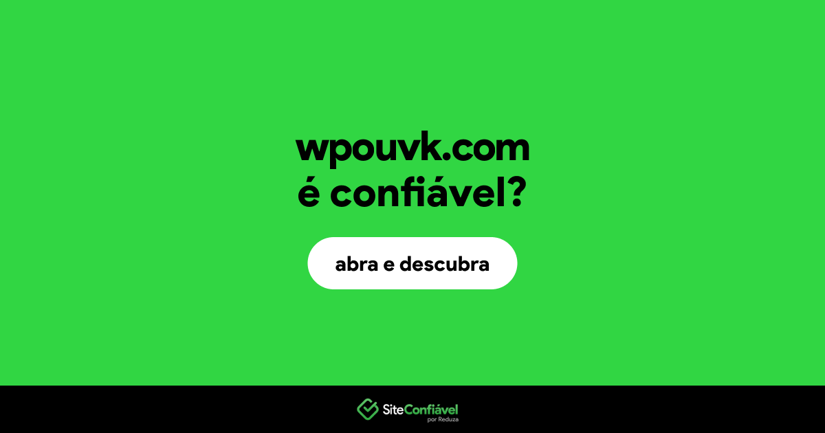 O site wpouvk.com é confiável?