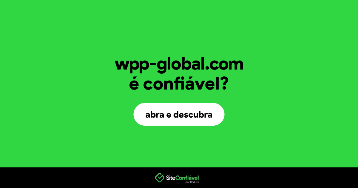 O site wpp-global.com é confiável?