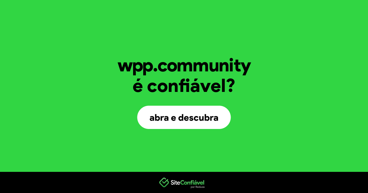 O site wpp.community é confiável?