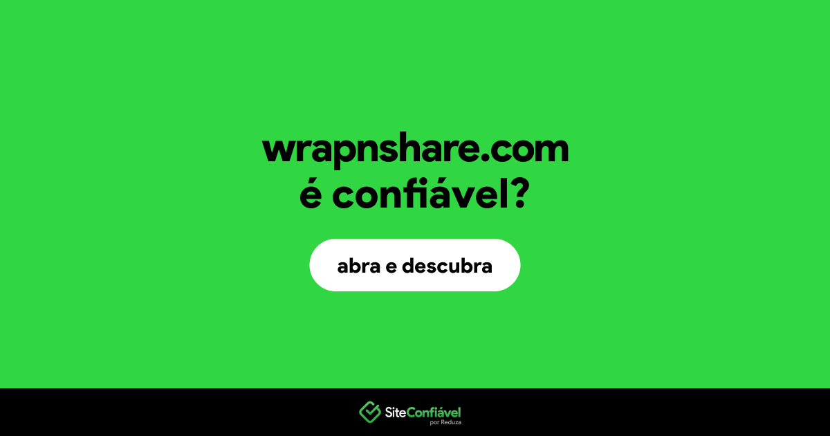 O site wrapnshare.com é confiável?