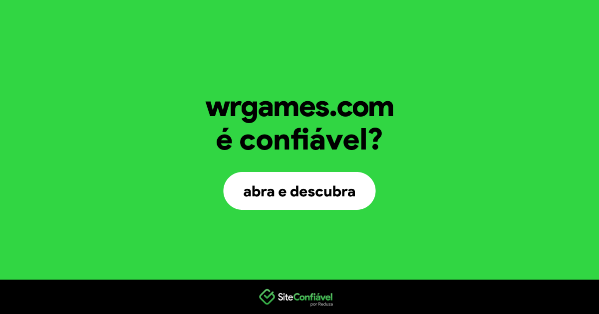 O site wrgames.com é confiável?