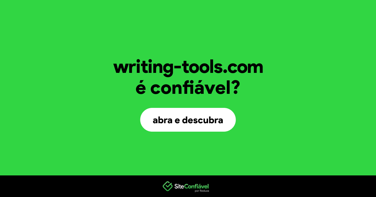 O site writing-tools.com é confiável?