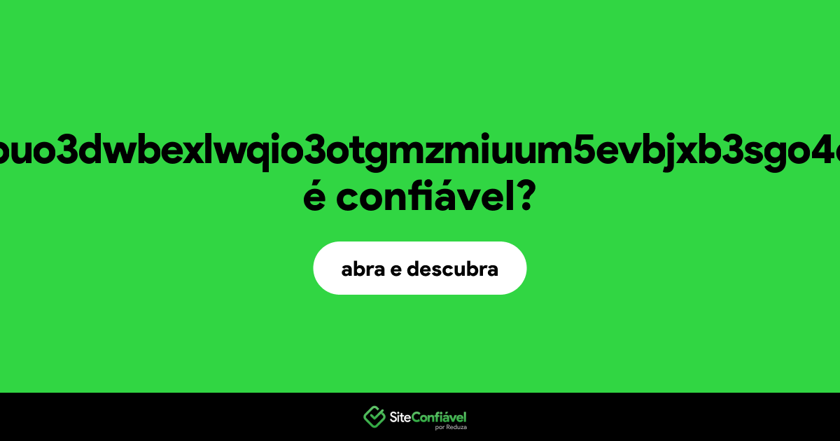 O site wv5uj242vbdbuo3dwbexlwqio3otgmzmiuum5evbjxb3sgo4etqloayd.onion é confiável?