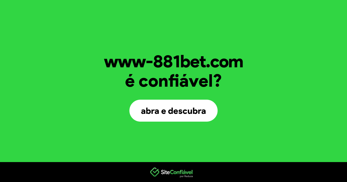 O site www-881bet.com é confiável?