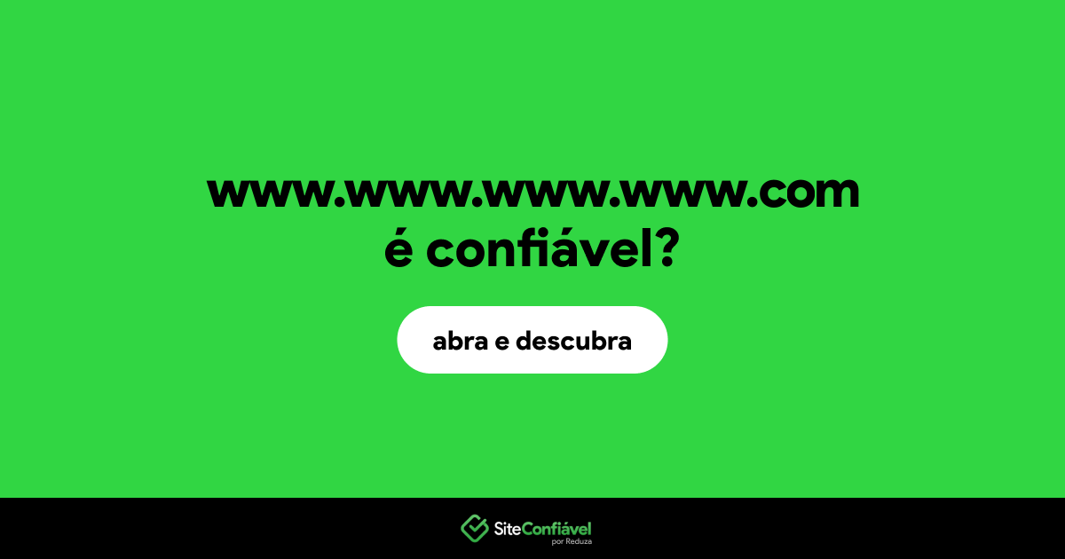 O site www.www.www.www.com é confiável?