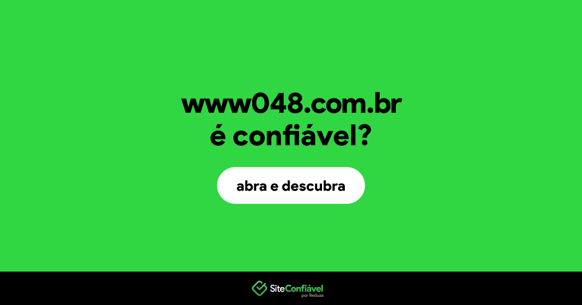 O site www048.com.br é confiável?