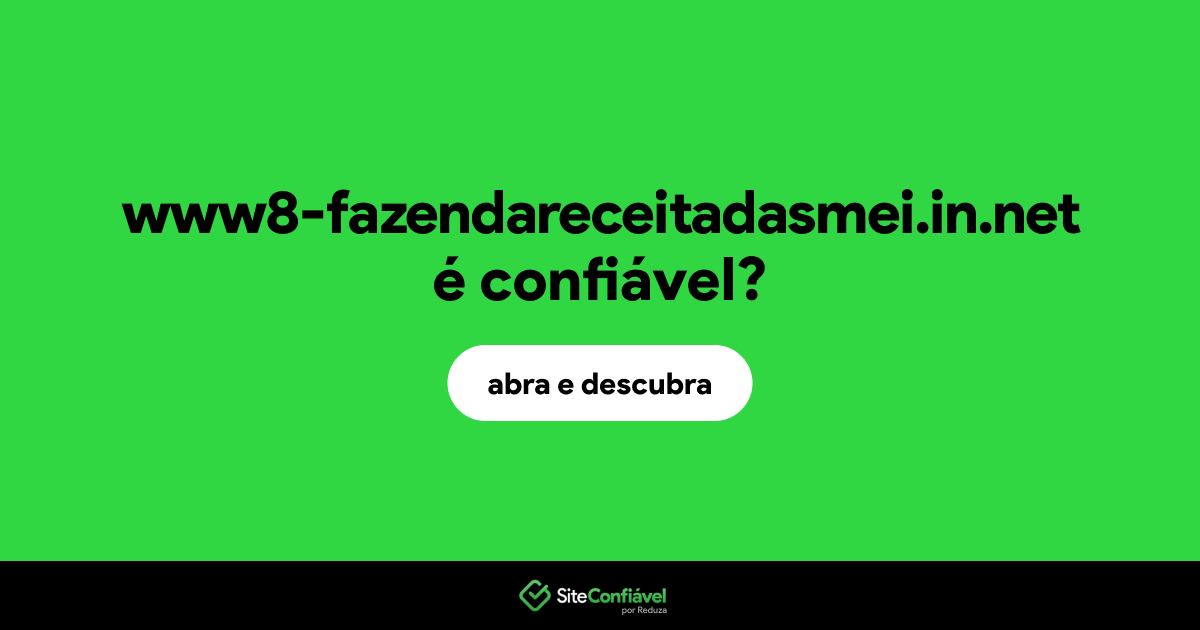 O site www8-fazendareceitadasmei.in.net é confiável?