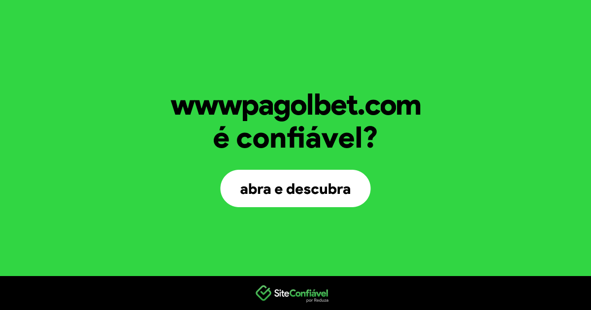 O site wwwpagolbet.com é confiável?