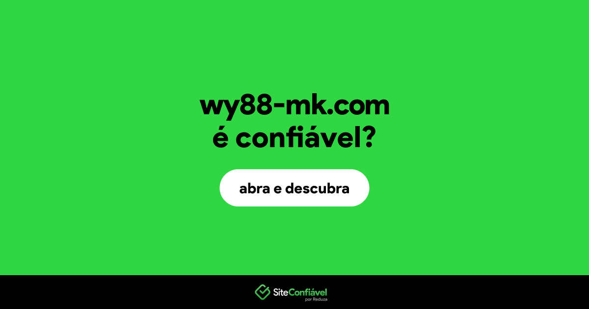 O site wy88-mk.com é confiável?