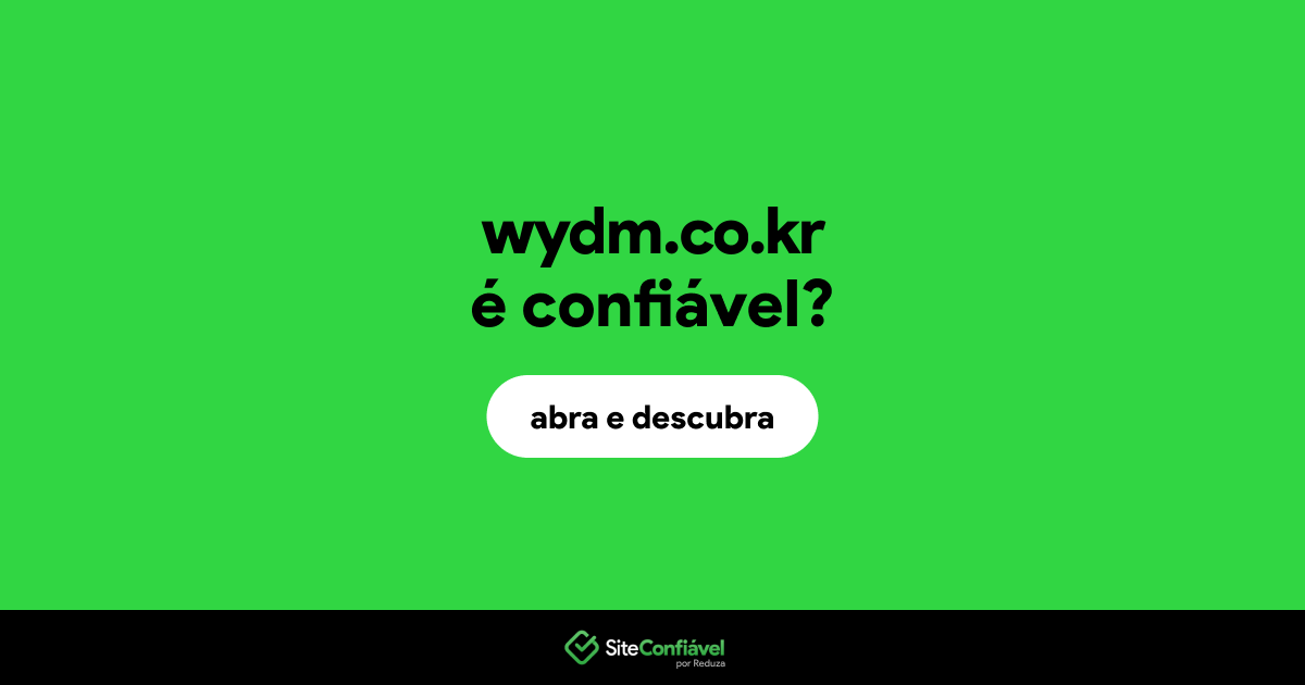 O site wydm.co.kr é confiável?