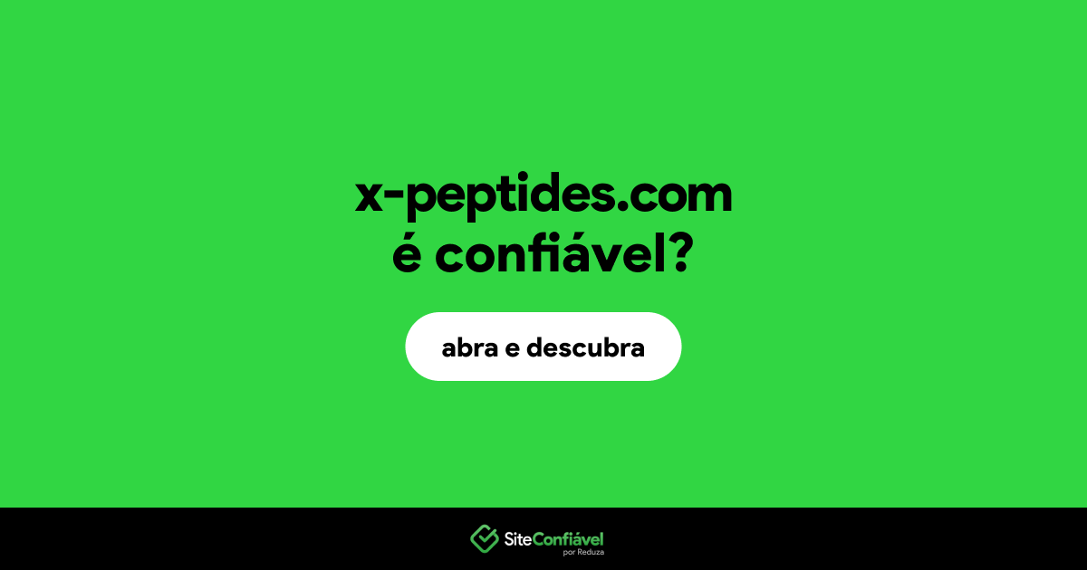 O site x-peptides.com é confiável?