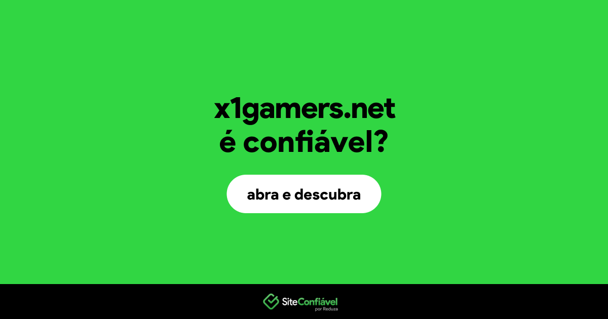 O site x1gamers.net é confiável?