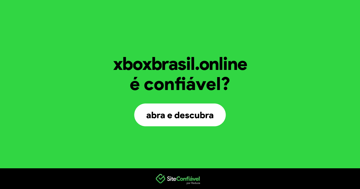 O site xboxbrasil.online é confiável?