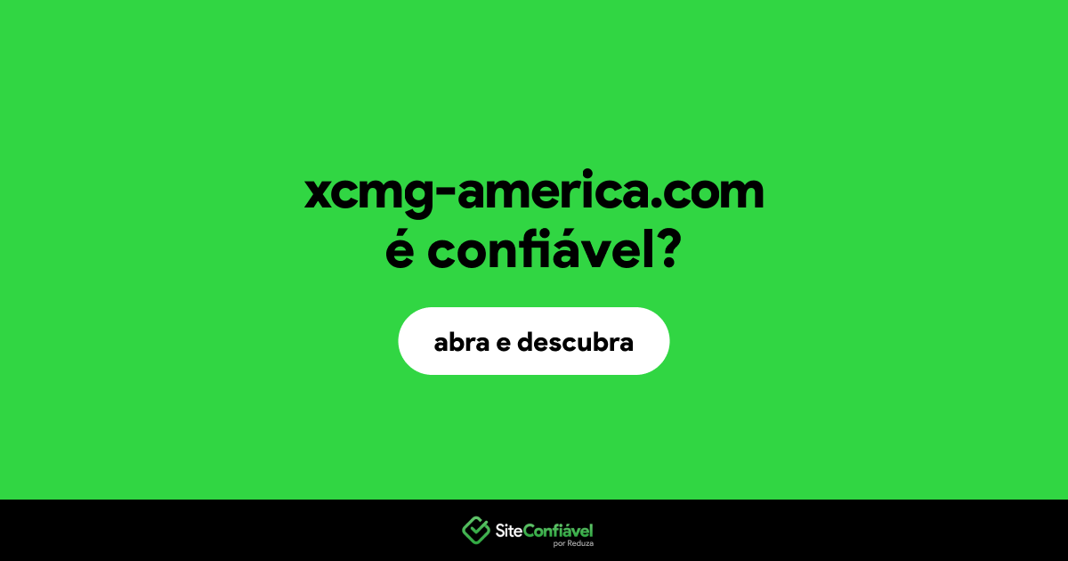 O site xcmg-america.com é confiável?