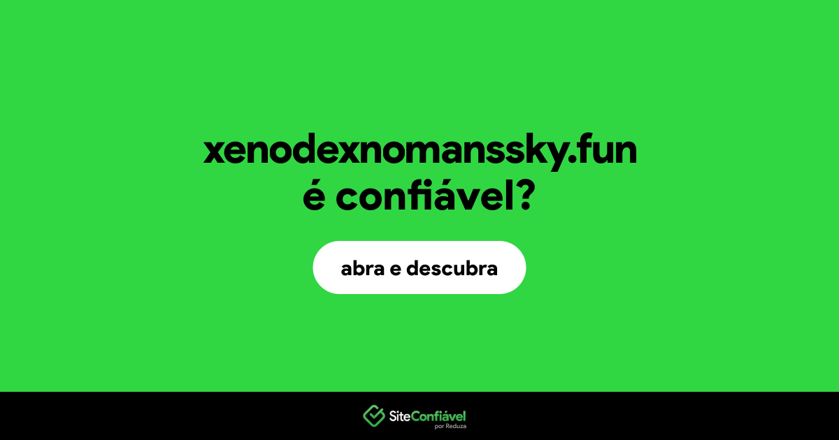 O site xenodexnomanssky.fun é confiável?
