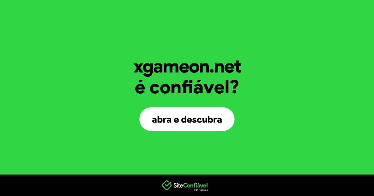 O site xgameon.net é confiável?