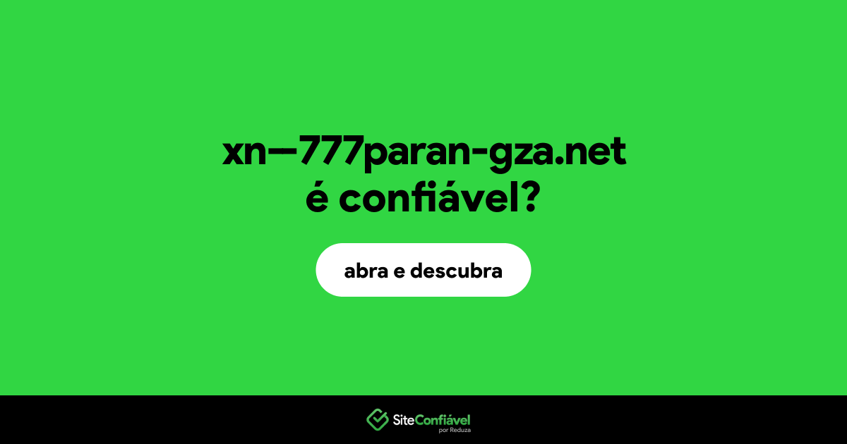 O site xn--777paran-gza.net é confiável?