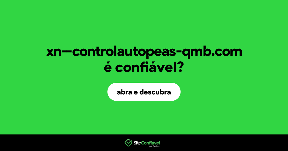 O site xn--controlautopeas-qmb.com é confiável?