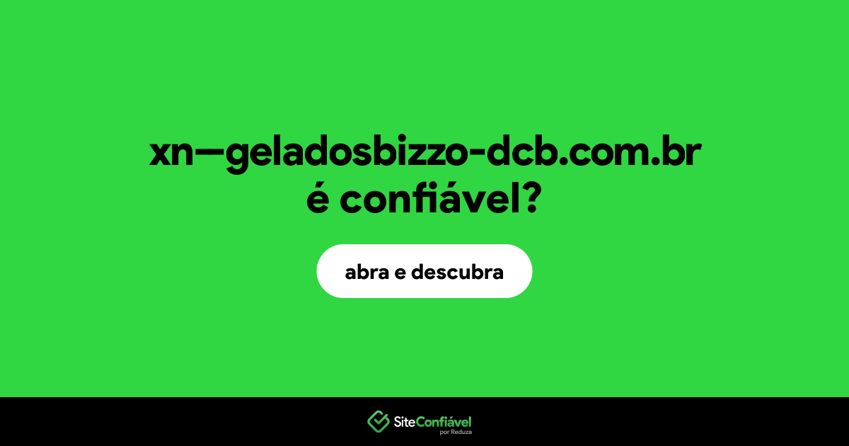 O site xn--geladosbizzo-dcb.com.br é confiável?