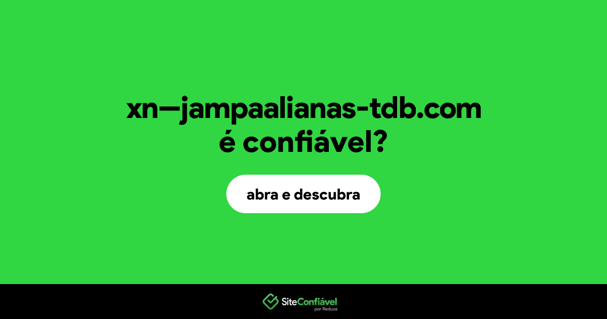 O site xn--jampaalianas-tdb.com é confiável?