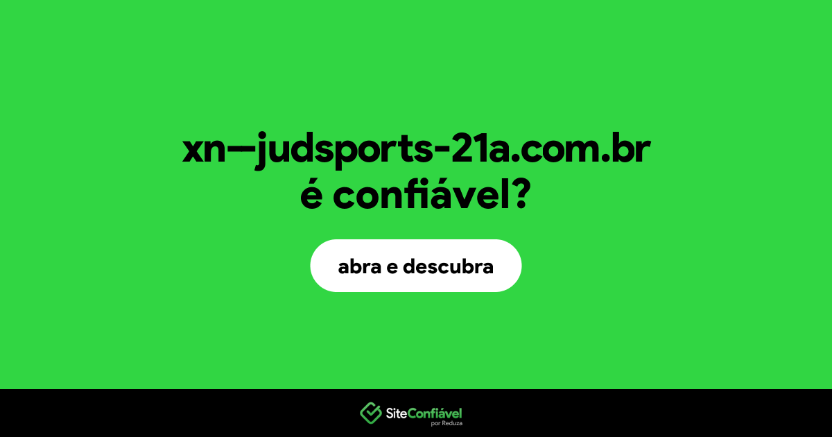 O site xn--judsports-21a.com.br é confiável?