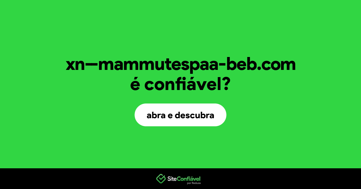O site xn--mammutespaa-beb.com é confiável?