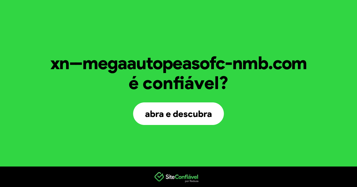 O site xn--megaautopeasofc-nmb.com é confiável?