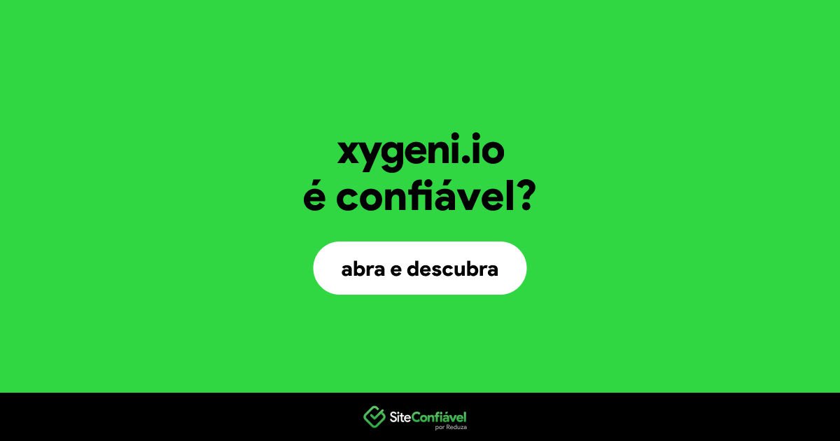 O site xygeni.io é confiável?