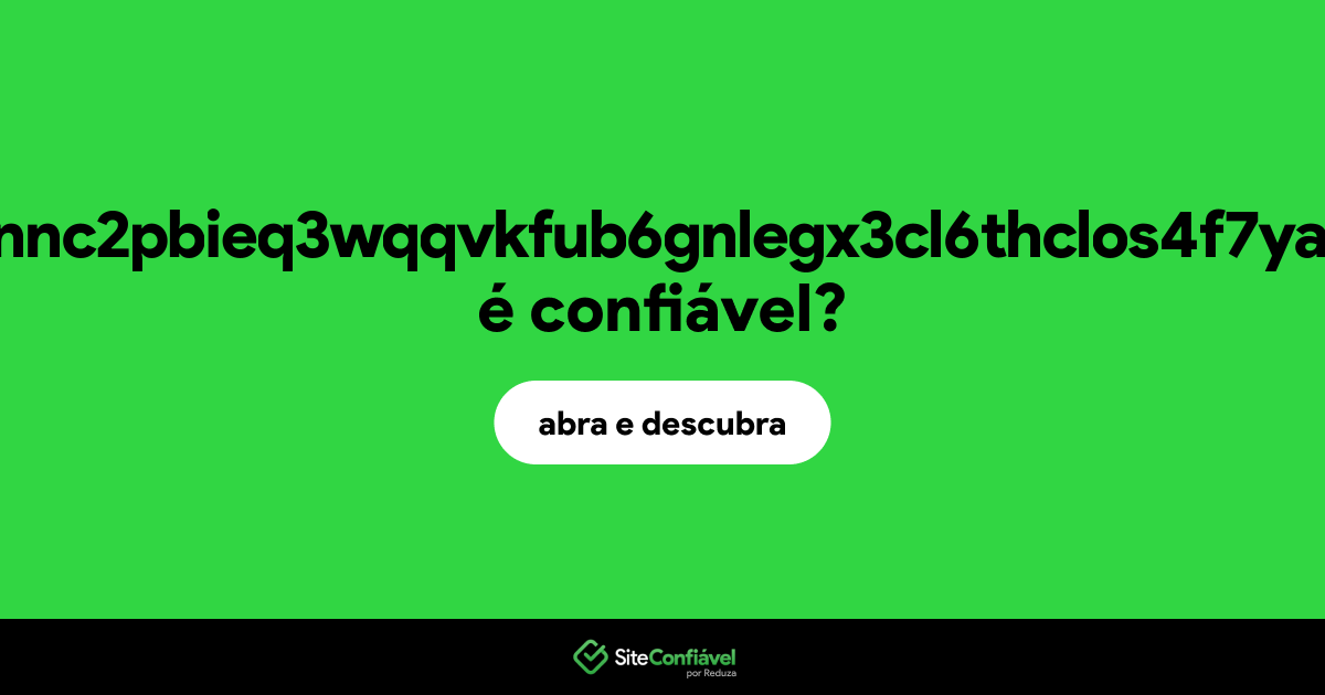 O site y22arit74fqnnc2pbieq3wqqvkfub6gnlegx3cl6thclos4f7ya7rvad.onion é confiável?