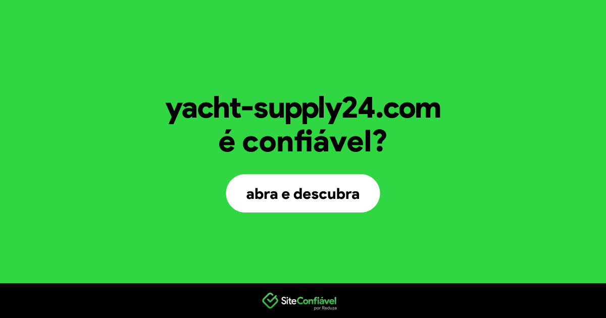 O site yacht-supply24.com é confiável?